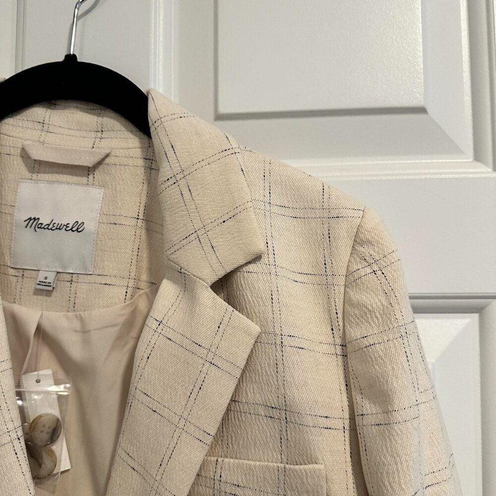 Madewell Women's Checkered Blazer